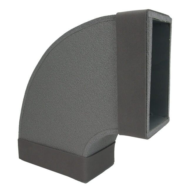 Thermoduct instortkolano 90 graden 220x80 mm poziomy