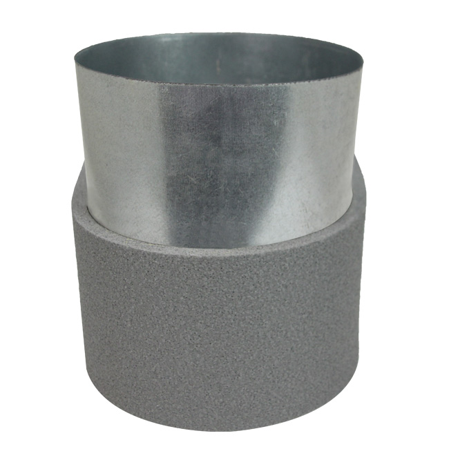 Pojedynczy symetryczny element narożny przegrody Thermoduct 220x80 mm według średnicy 125 mm