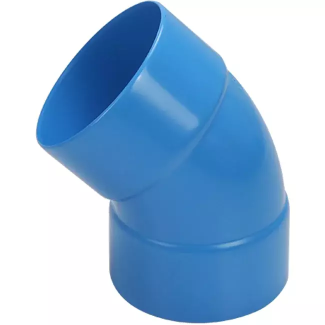 Wavin Ventiza kolano 45 stopnie PVC okrągłe według średnicy 80 mm M/M