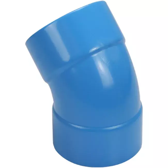 Wavin Ventiza kolano 45 stopnie PVC okrągłe według średnicy 80 mm M/M