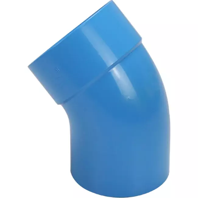 Wavin Ventiza kolano 45 stopnie PVC okrągłe według średnicy 80 mm M/S