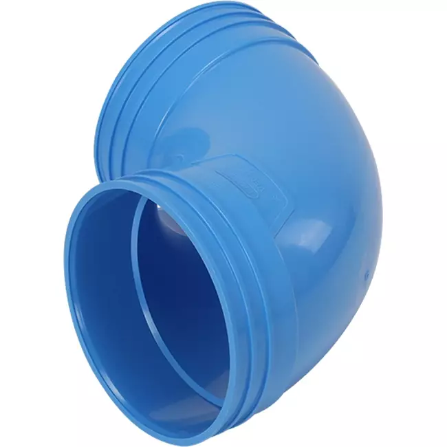 Wavin Ventiza kolano 90 stopnie PVC okrągłe 125 mm M/M