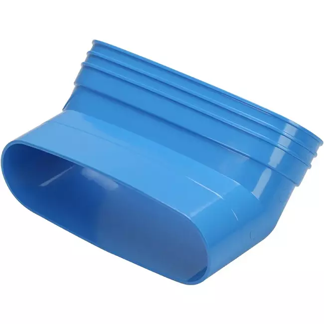 Wavin Ventiza Kolano 45 stopnie PVC owalne 195x80 mm pionowe M/S