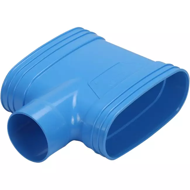 Wavin Ventiza T-stuk PVC owalny 195x80 mm M/M/M
