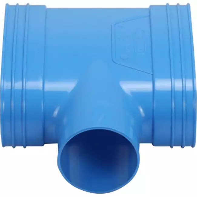 Wavin Ventiza T-stuk PVC owalny 195x80 mm M/M/M