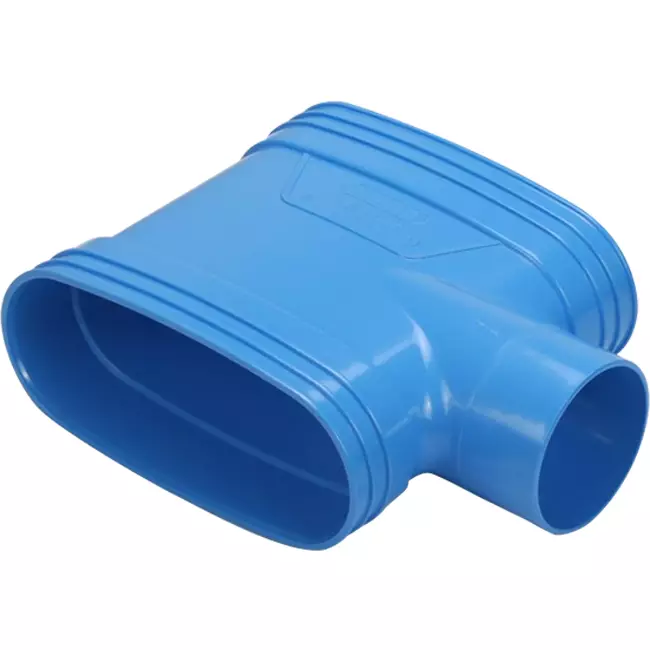 Wavin Ventiza T-stuk PVC owalny 195x80 mm M/M/M