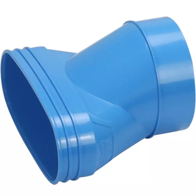 Wavin Ventiza Przejście PVC owalne 195x80 mm do 125 mm ekscentryczne M/S
