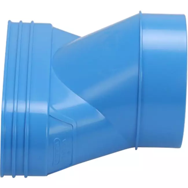 Wavin Ventiza Przejście PVC owalne 195x80 mm do 125 mm ekscentryczne M/S