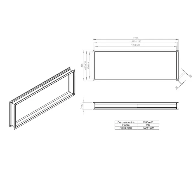 Złącze elastyczne 1200 x 400 - VS 12040