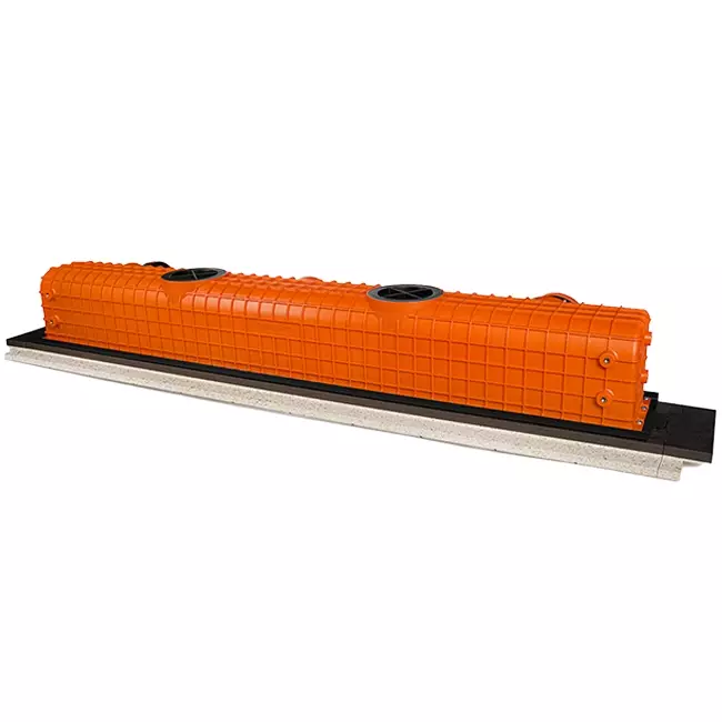 Bezramkowy nawiewnik szczelinowy Ergovent 1050 mm z przyłączem 90 mm - modułowy - 1 szczelina