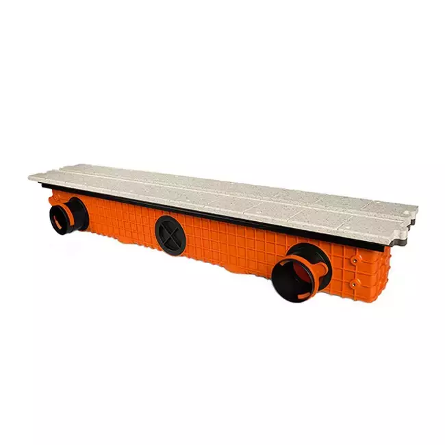Bezramkowy nawiewnik szczelinowy Ergovent 1050 mm z przyłączem 90 mm - modułowy - 1 szczelina