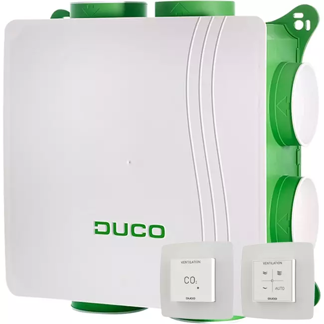 DucoBox Silent 2.0 400 m³/h + 2x czujnik CO2 - wtyczka bezpieczeństwa