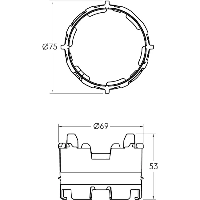 Ubbink Air Excellent 23C Click-Seal Ring - 10 sztuk