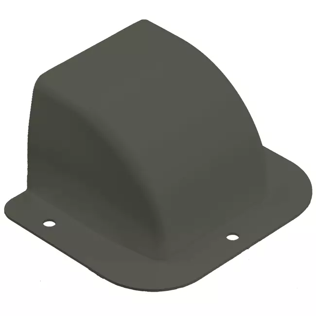 Zaślepka ścienna Optimalduct Climclick 80x60 mm RAL 7016 Antracyt