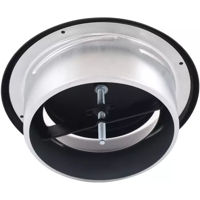 Wentylacyjny zawór wylotowy 160 mm metalowy - E-DVS160 RAL9005 30% błyszczący