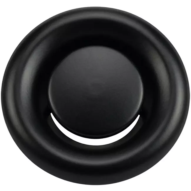 Wentylacyjny zawór wydechowy metalowy 125 mm z zaciskami sprężynowymi - DVS-C125 - RAL 9005 30% połysk