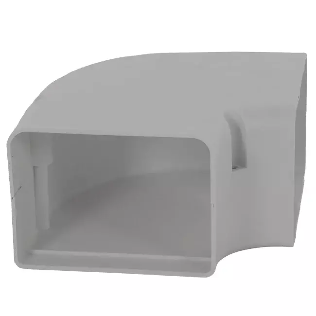 Kolanko płaskie ClimaConnect 90° do kanału montażowego 100 mm - RAL 9010