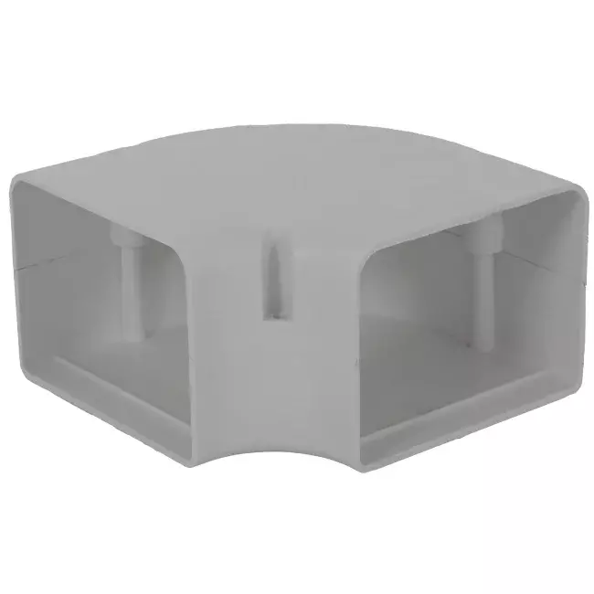 Kolanko płaskie ClimaConnect 90° do kanału montażowego 100 mm - RAL 9010