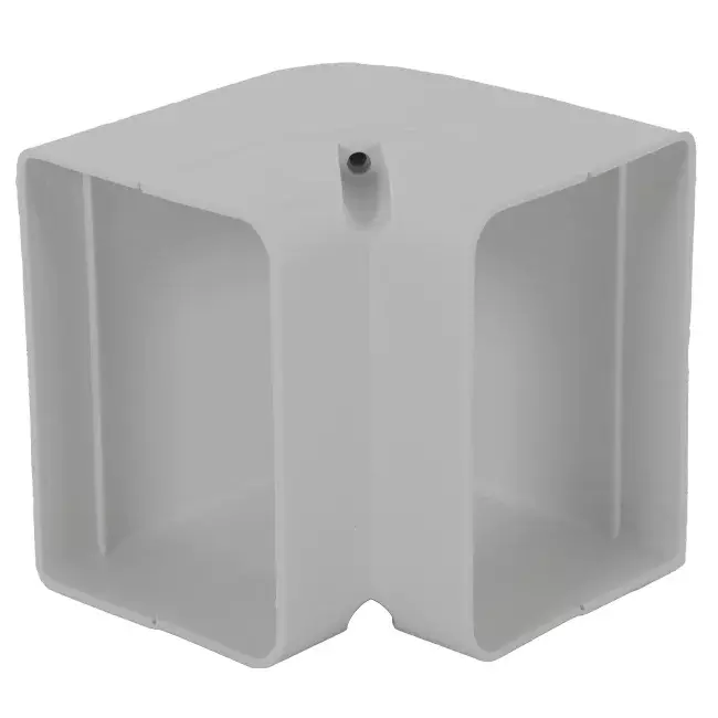 Kolanko wewnętrzne ClimaConnect do kanału montażowego 100 mm - RAL 9010