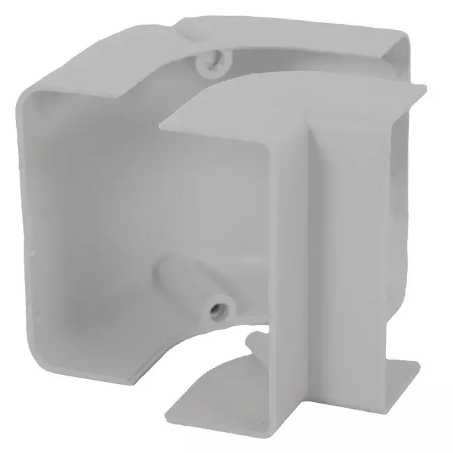 Kolanko zewnętrzne ClimaConnect do kanału montażowego 75 mm - RAL 9010