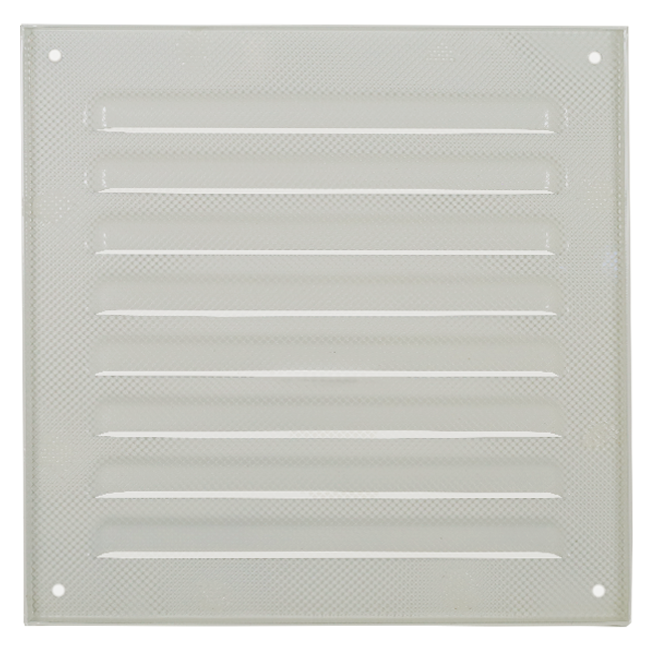 Kratka zewnętrzna kwadratowa 150x150mm aluminiowa - RAL9010