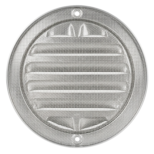 Kratka zewnętrzna okrągła 125 mm aluminiowa - aluminium anodowane