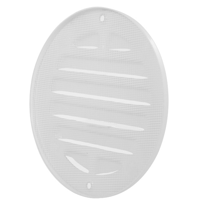 Kratka zewnętrzna okrągła 200 mm aluminiowa - RAL9016