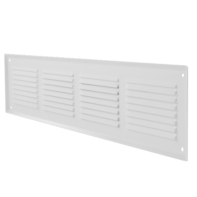 Kratka ścienna 300x100mm aluminium - RAL9016