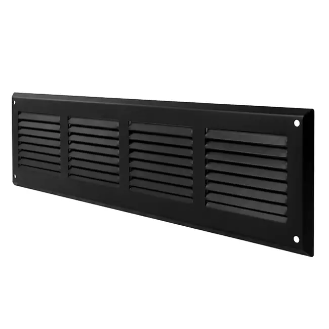 Nawiewnik ścienny 400x100mm aluminium - RAL9005 30% połysk
