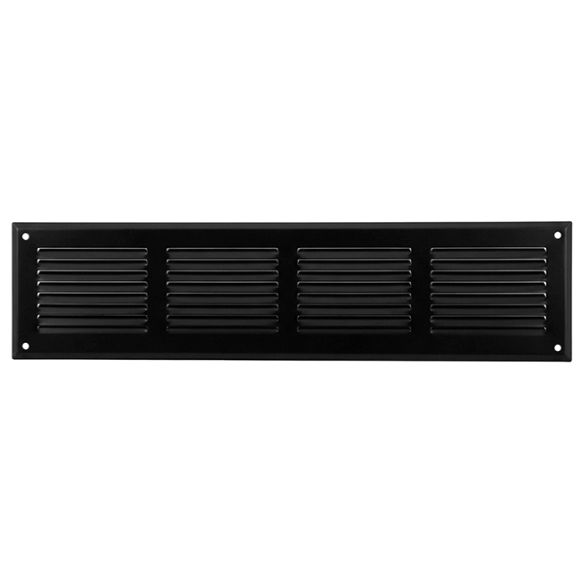 Nawiewnik ścienny 400x100mm aluminium - RAL9005 30% połysk