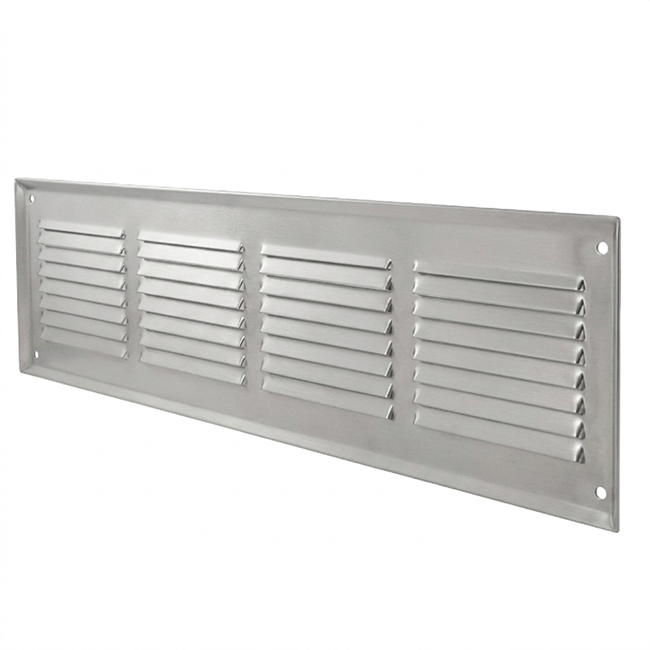 Siatka ścienna 500x100mm aluminium - niepowlekana