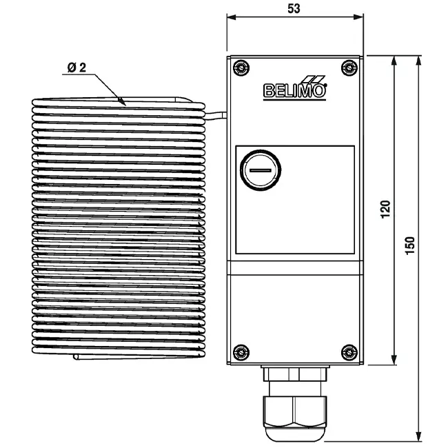 Belimo zabezpieczenie przed zamarzaniem SPDT - AR - 6 metrów - 01ATS-1050B