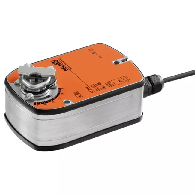 Siłownik zaworu obrotowego Belimo ze sprężyną powrotną 100-240 V - otwieranie/zamykanie - 4 Nm - LF230
