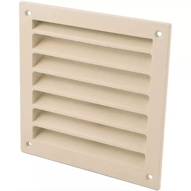 Aluminiowa zewnętrzna kratka ścienna 100x100 mm - RAL 1015