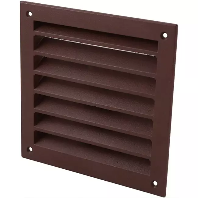 Zewnętrzna kratka ścienna aluminiowa 150x150 mm - RAL 8016