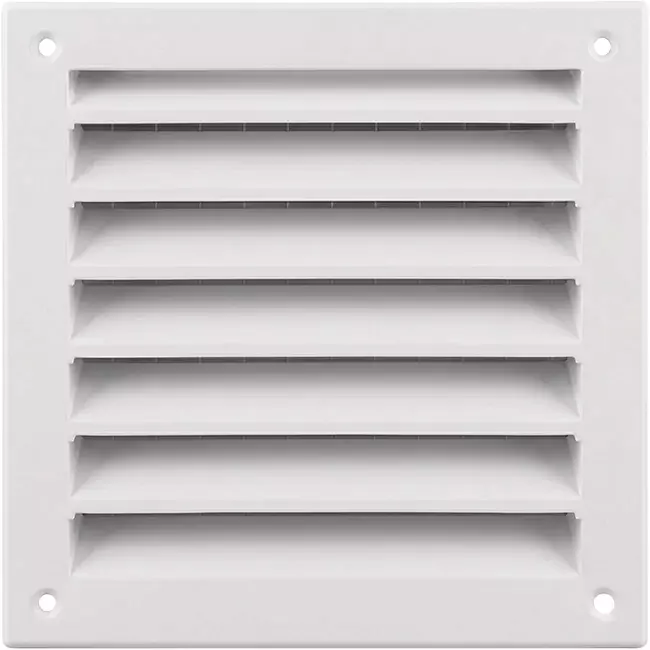 Zewnętrzna kratka ścienna aluminiowa 150x150 mm - RAL 9016