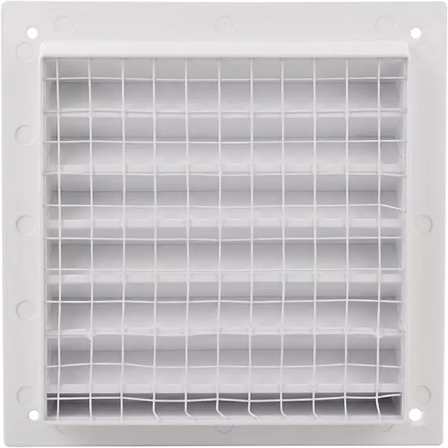 Zewnętrzna kratka ścienna aluminiowa 150x150 mm - RAL 9016