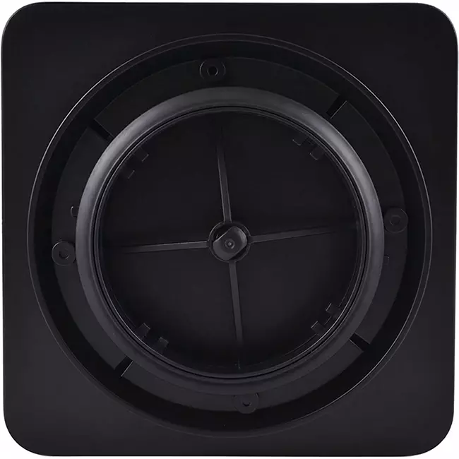 Zawór ClimaConnect Design kwadratowy Ø 125 mm – czarny