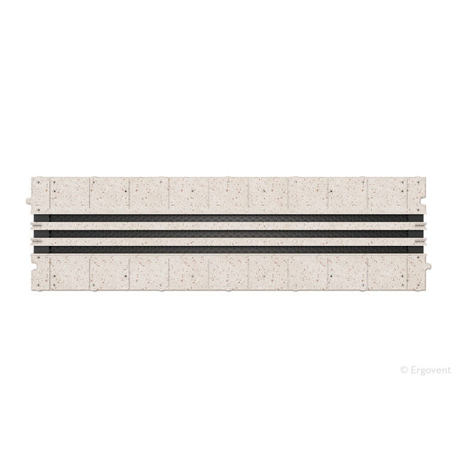 Przekładka Ergovent do modułowych krat liniowych do montażu wbudowanego 1050 mm – 3 szczeliny