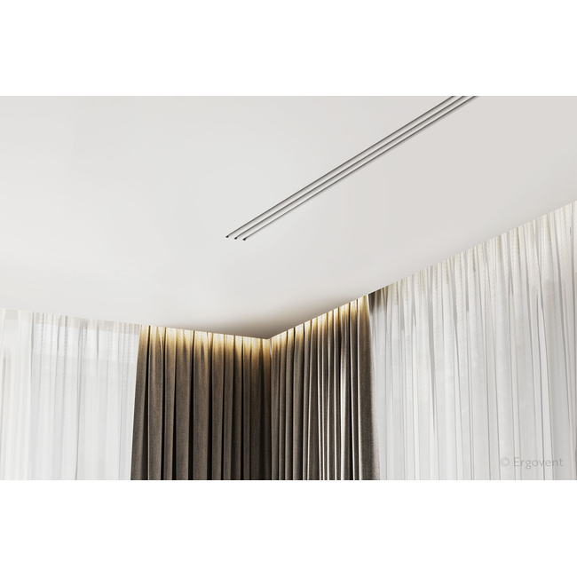 Przelotka Ergovent do modułowych krat liniowych wtykowych 500 mm – 3 szczeliny