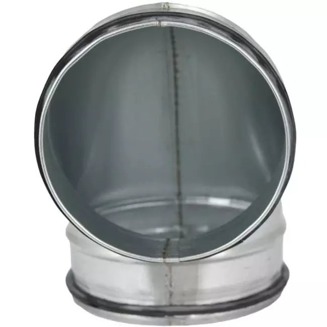 Kolano spiralne okrągłe krótkie 90° Ø 100 mm do przewodu spiralnego