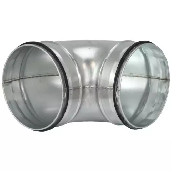 Kolano spiralne okrągłe krótkie 90° Ø 80 mm do przewodu spiralnego