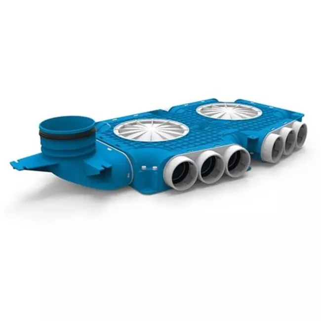 Kolektor kompozytowy Vent-Axia Uniflexplus 15 x Ø69mm z przyłączem pionowym Ø125mm