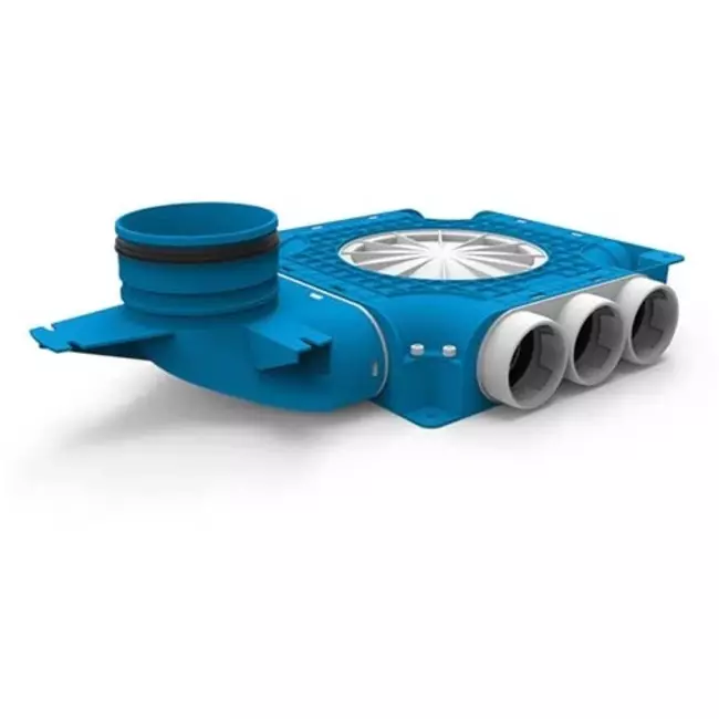 Kolektor kompozytowy Vent-Axia Uniflexplus 9 x Ø69mm z przyłączem pionowym Ø125mm