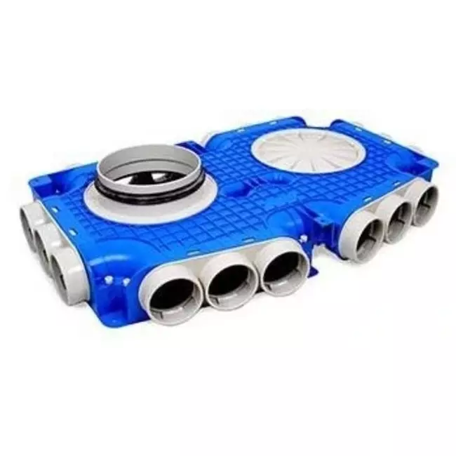 Rozdzielacz kompozytowy Vent-Axia Uniflexplus 18 x Ø69mm z przyłączem bocznym Ø180mm