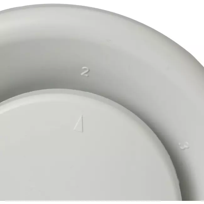 Zawór wyciągowy Zehnder z tworzywa sztucznego 125 mm w kolorze białym - STK 1 100/125
