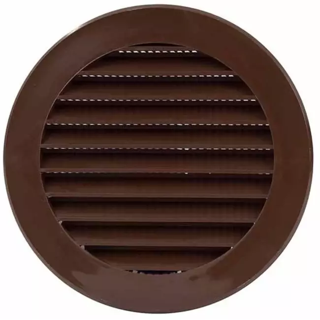 Kratka wentylacyjna o średnicy 100 mm brązowa - VR100B