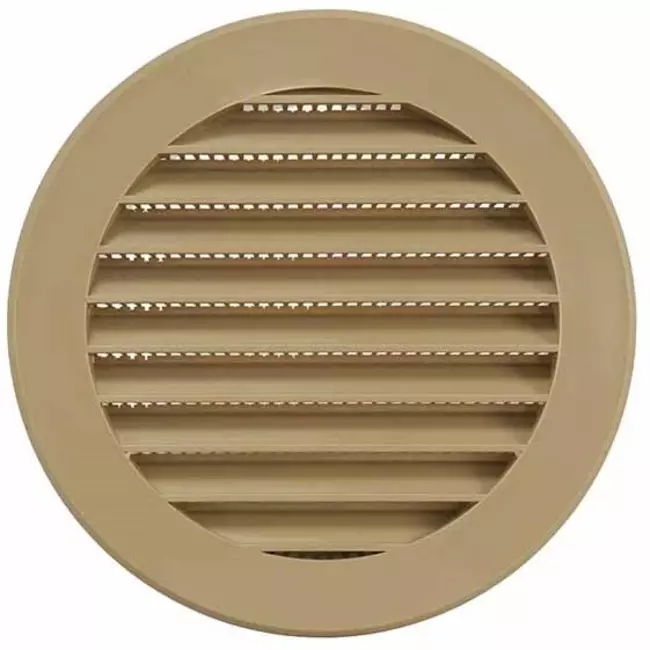 Kratka wentylacyjna o średnicy 100 mm beżowa - VR100Y