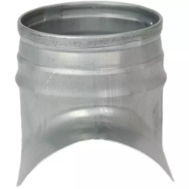 Siodło do kanału spiralnego Ø 80 mm - 80 mm (90°) - ocynkowane (nie typu SAFE)