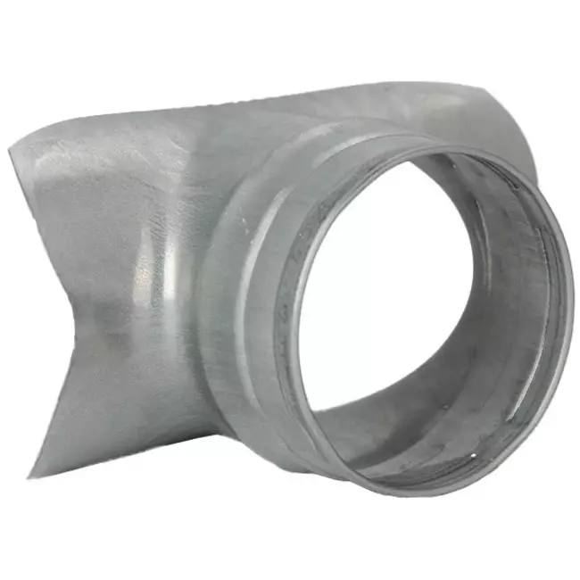 Siodło do kanału spiralnego Ø 80 mm - 80 mm (90°) - ocynkowane (nie typu SAFE)